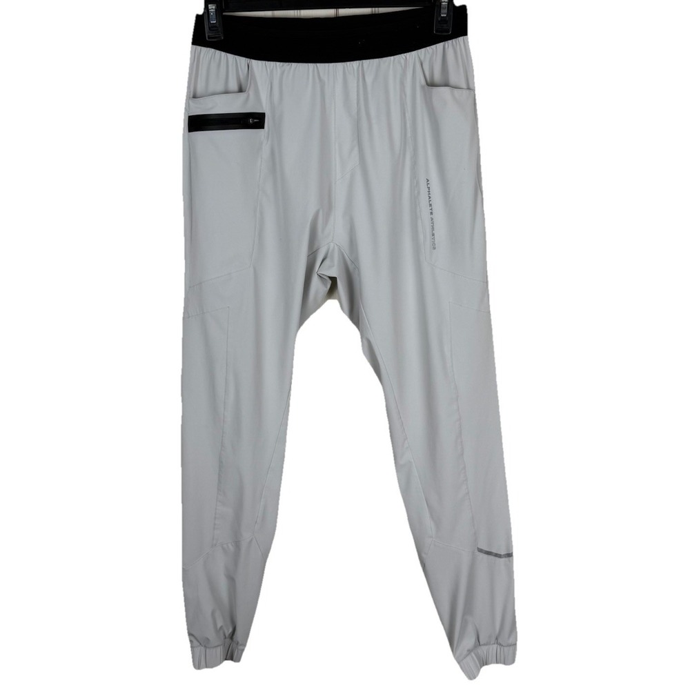 Alphalete Athletic Identity Cargo Joggers Men Medium Gray Chalkline Cloud